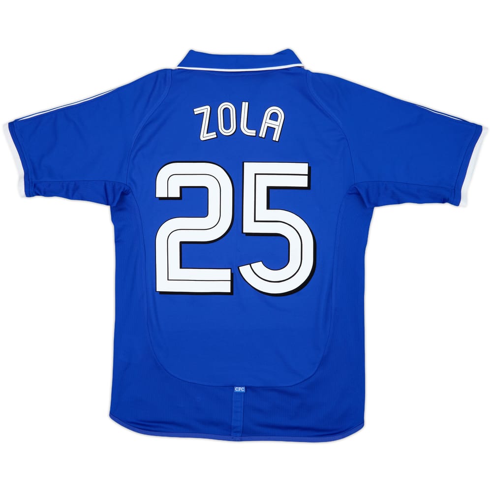 2001-03 Chelsea Home Shirt Zola #25 - 8/10 - (S)