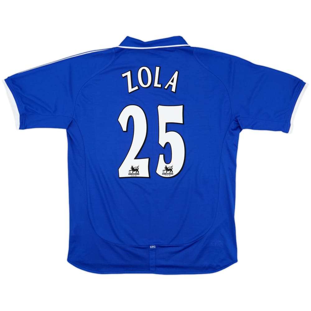 2001-03 Chelsea Home Shirt Zola #25 - 9/10 - (XL)