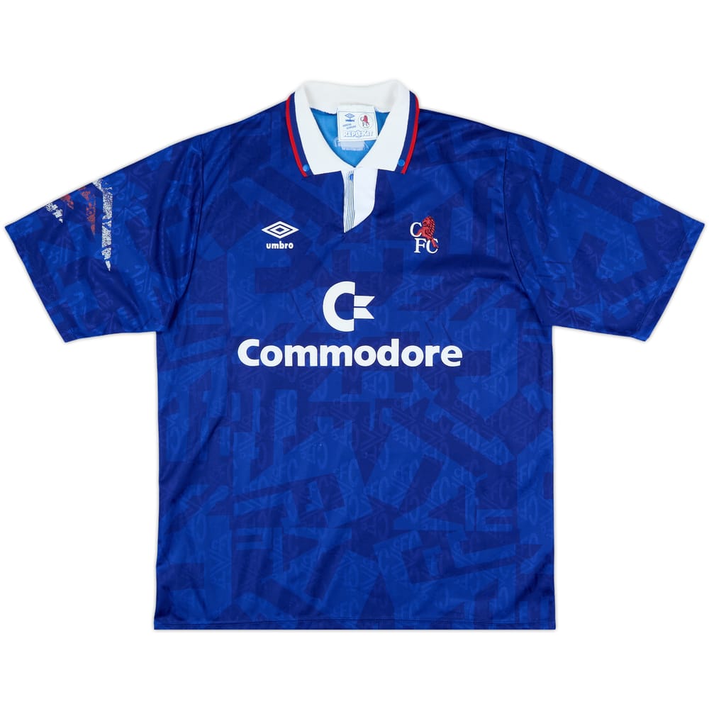 1991-93 Chelsea Home Shirt - 8/10 - (XL)