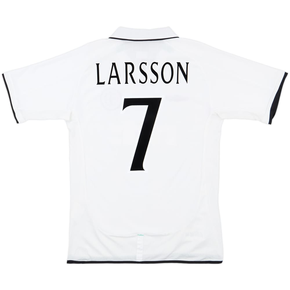 2001-02 Celtic Away Shirt Larsson #7 - 10/10 - (M)