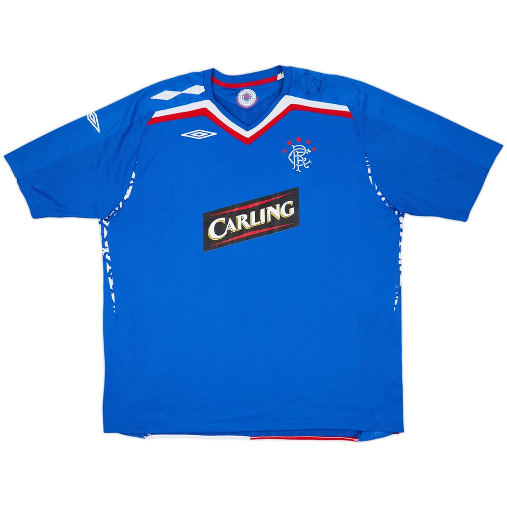 2007-08 Rangers Home Shirt - 7/10 - (3XL)