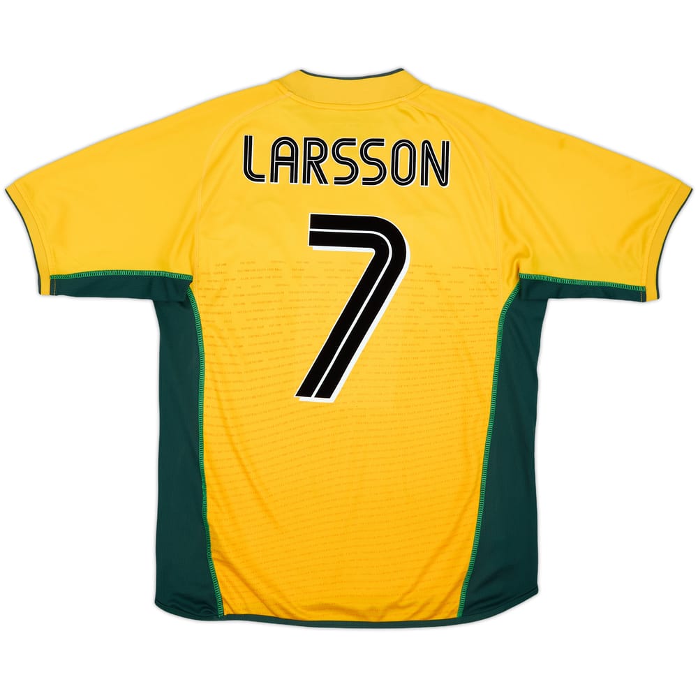 2002-03 Celtic Away Shirt Larsson #7 - 6/10 - (M)