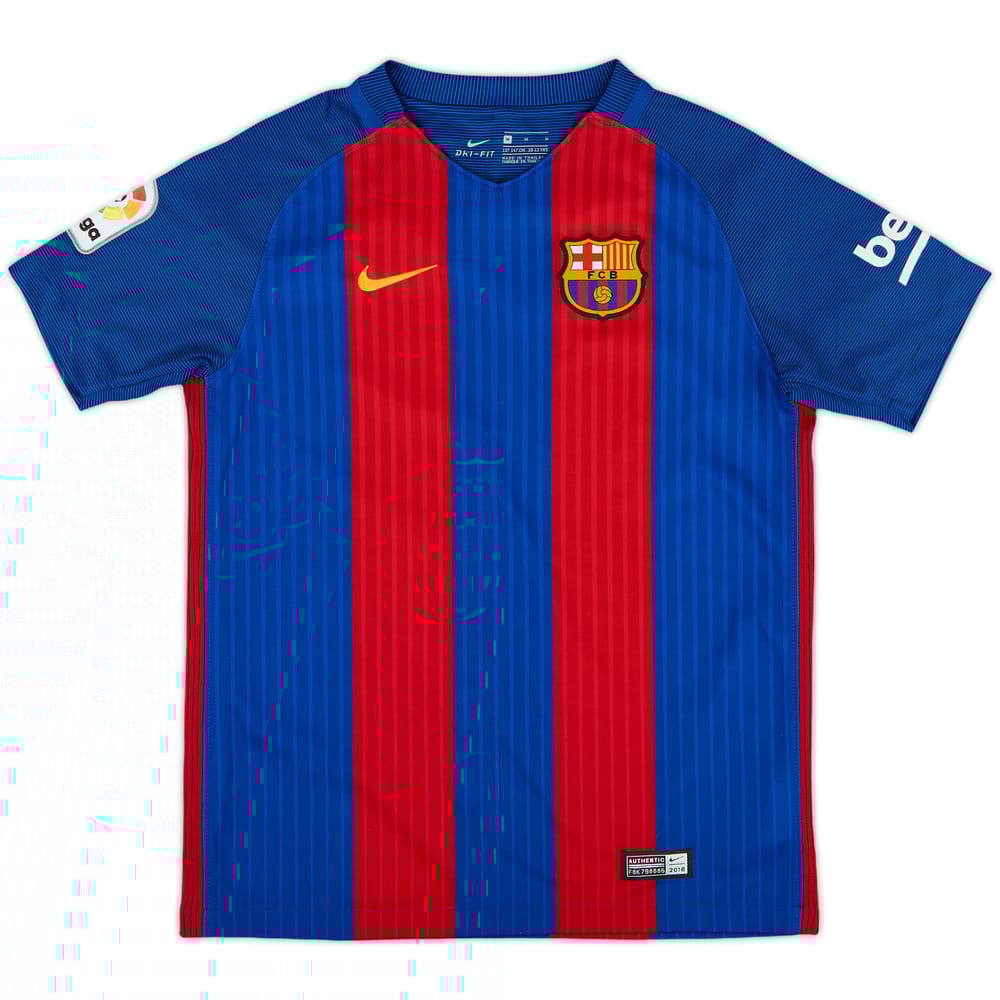 2016-17 Barcelona Home Shirt - 10/10 - (M.Boys)