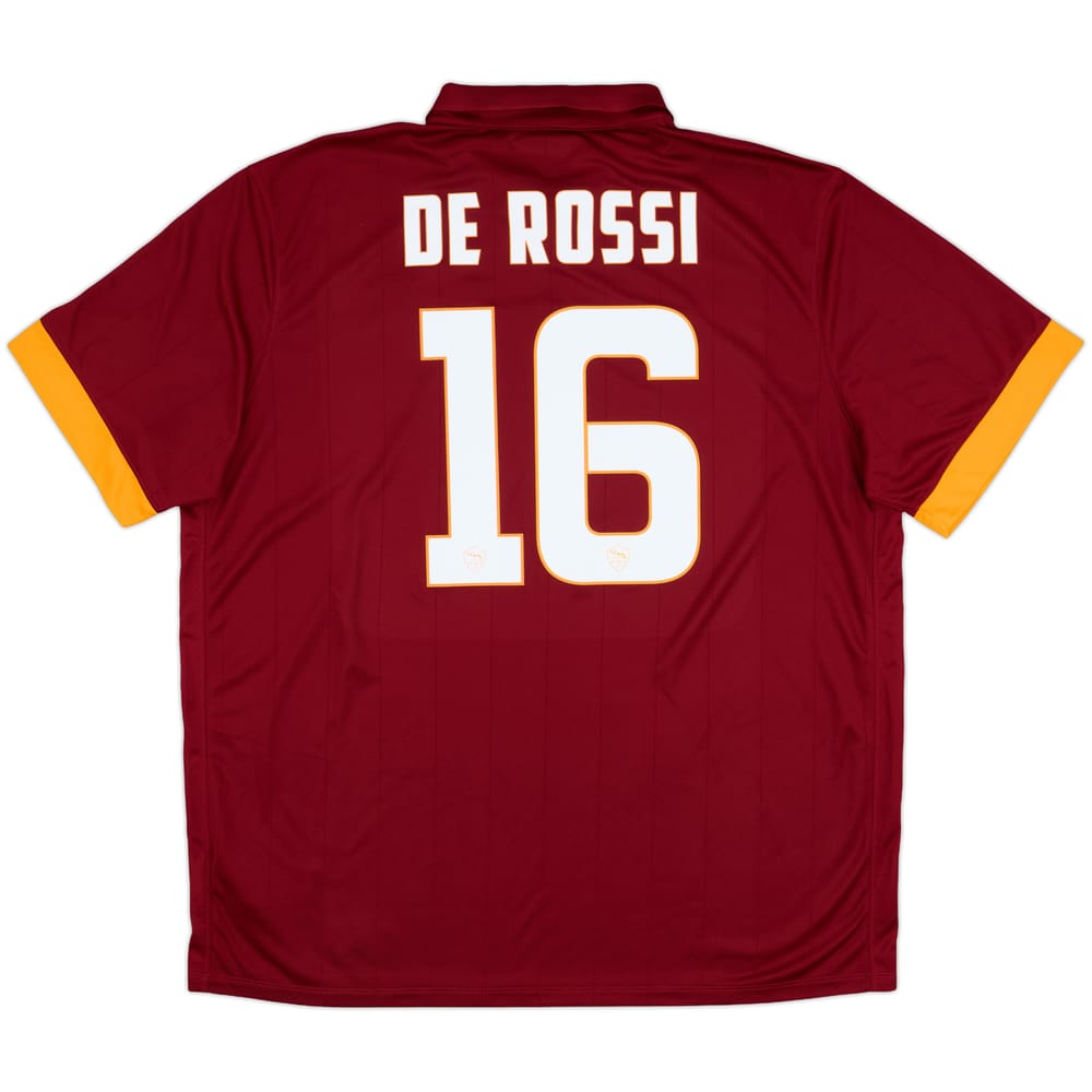 2014-15 Roma Home Shirt De Rossi #16 - 10/10 - (XXL)