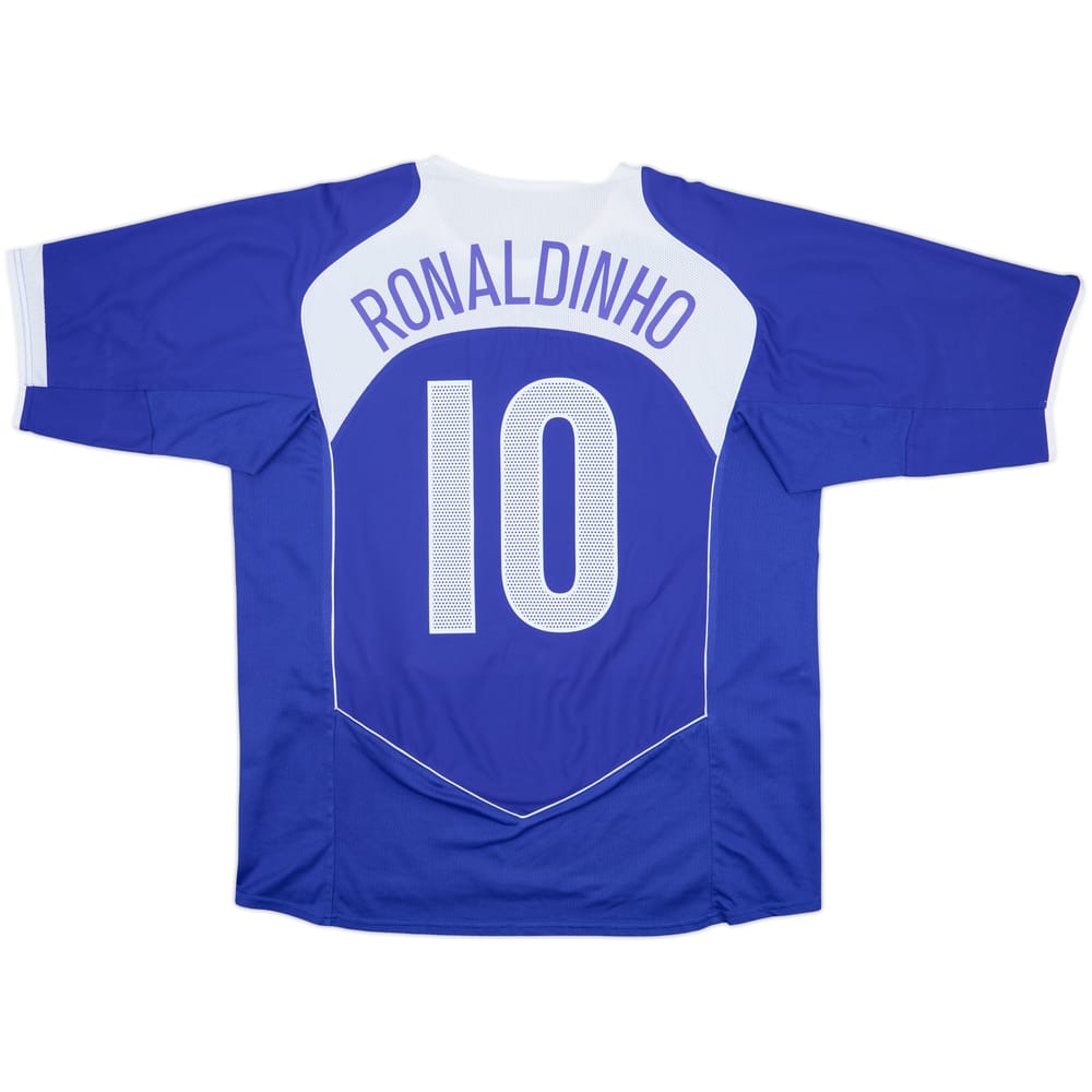 2004-06 Brazil Away Shirt Ronaldinho #10 - 8/10 - (XL)