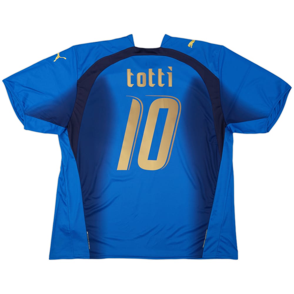 2006 Italy Basic Home Shirt Totti #10 (XXL)