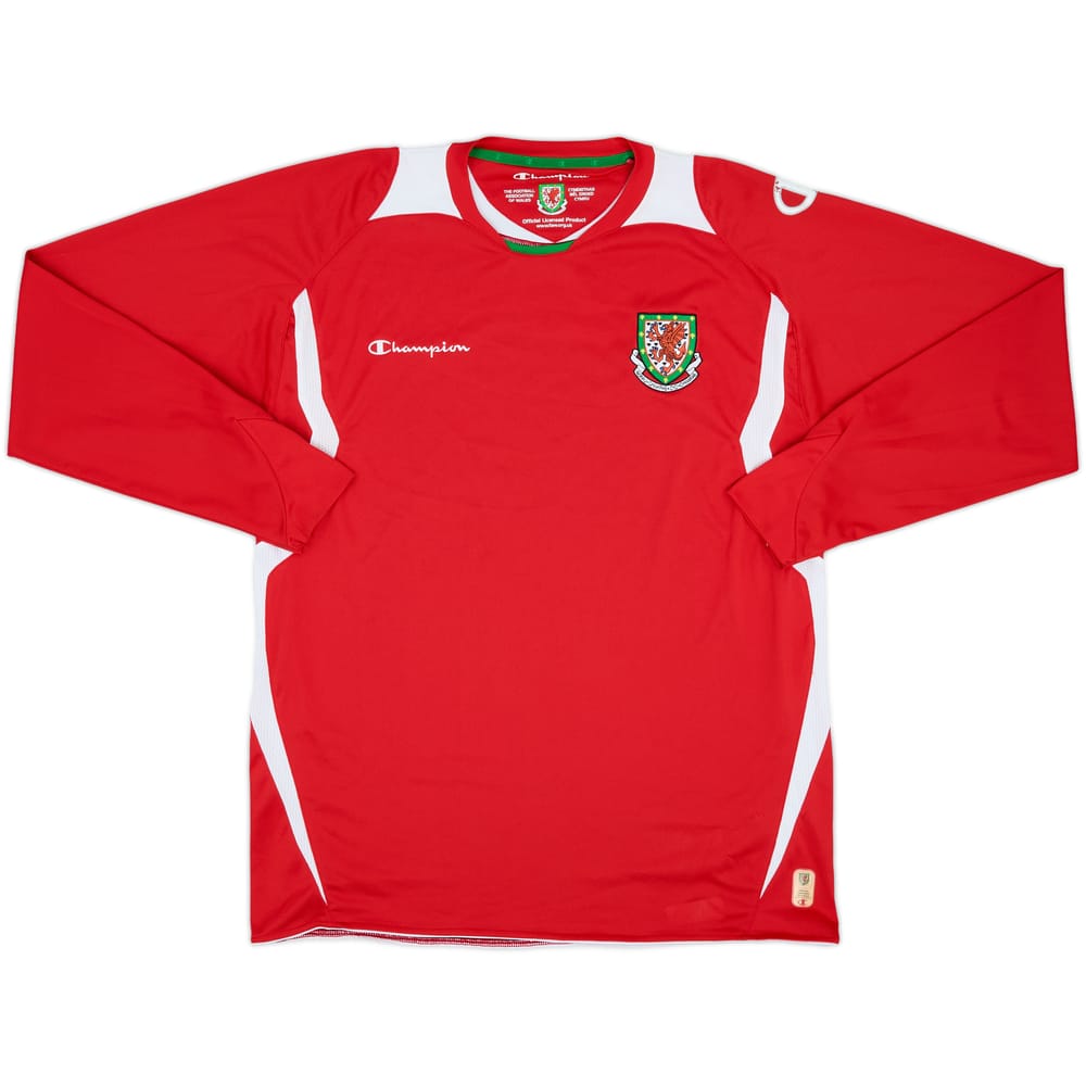 2008-10 Wales Home L/S Shirt - 7/10 - (XL)
