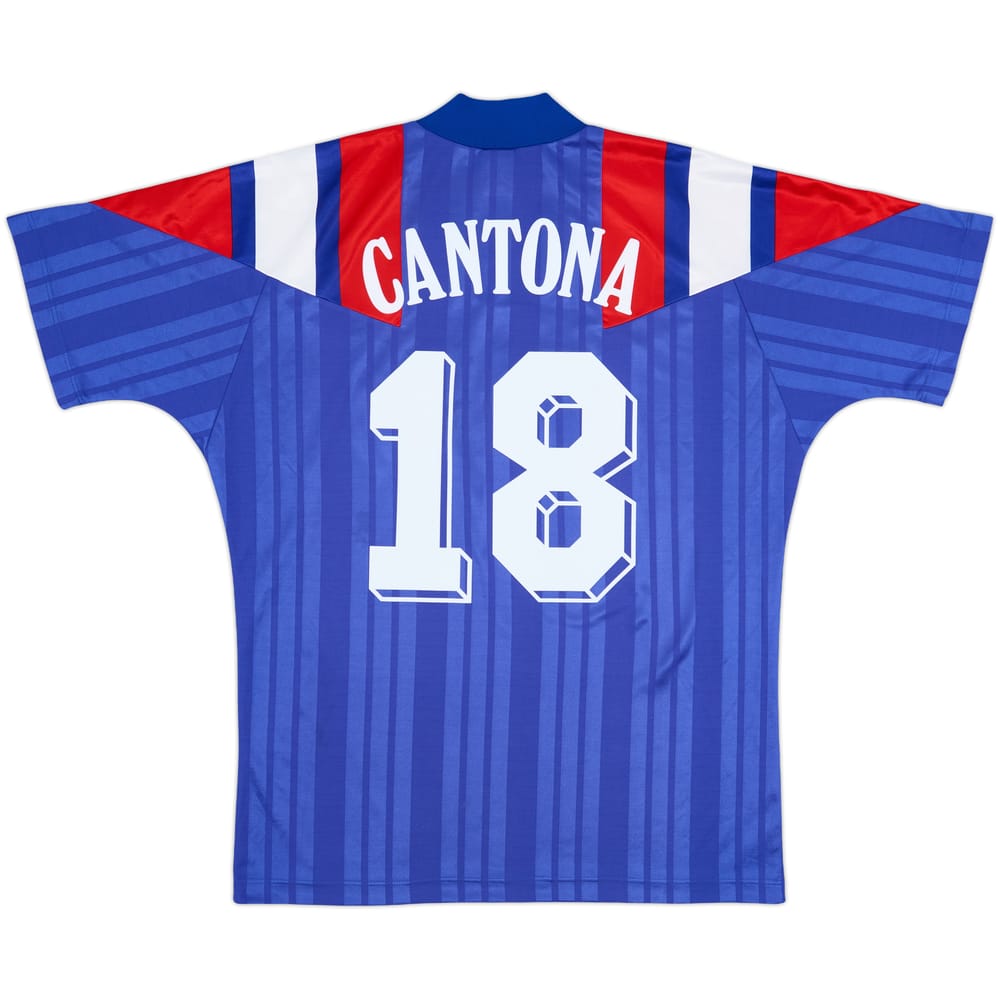 1992-94 France Home Shirt Cantona #18 - 9/10 - (L/XL)