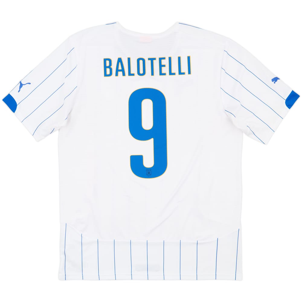 2014-15 Italy Away Shirt Balotelli #9 - 9/10 - (L)