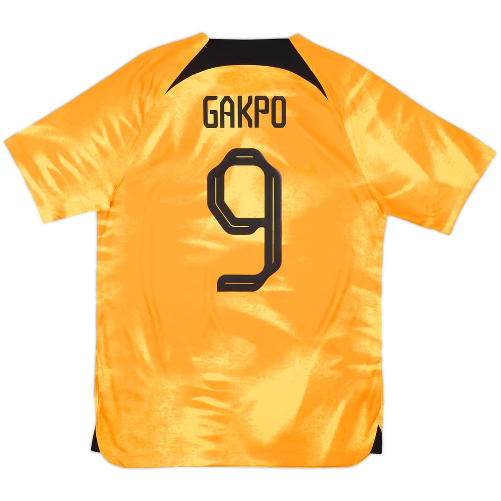 2022-23 Netherlands Home Shirt Gakpo #9 - 10/10 - (M)