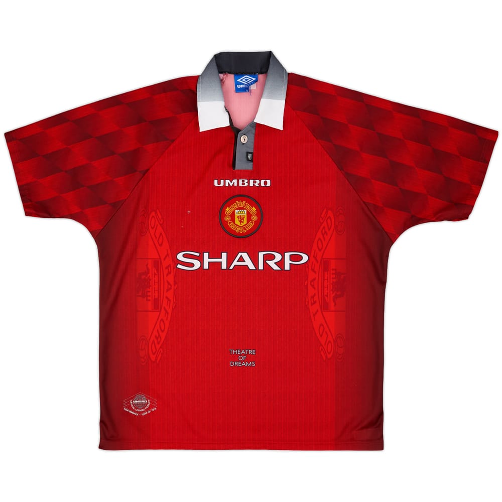 1996-98 Manchester United Home Shirt - 5/10 - (XL)