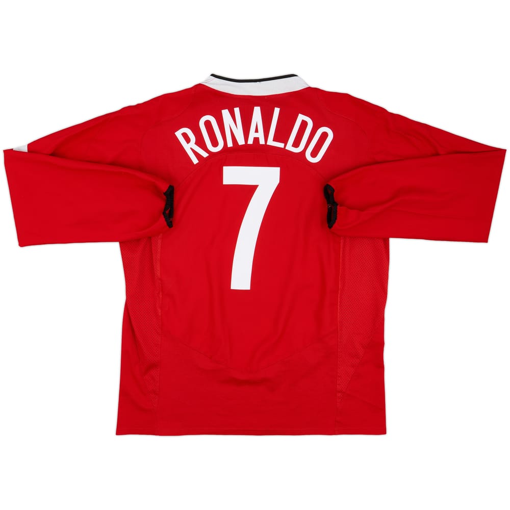 2004-06 Manchester United Home L/S Shirt Ronaldo #7 - 7/10 - (L)