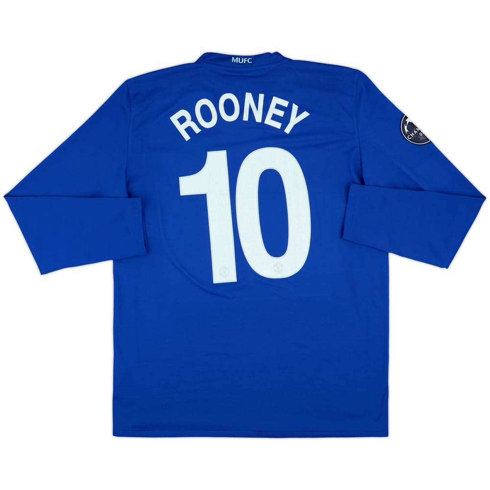 2008-09 Manchester United Third L/S Shirt Rooney #10 - 7/10 - (L)