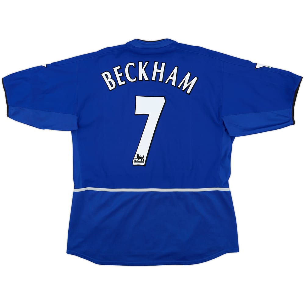 2002-03 Manchester United Third Shirt Beckham #7 - 8/10 - (XL)