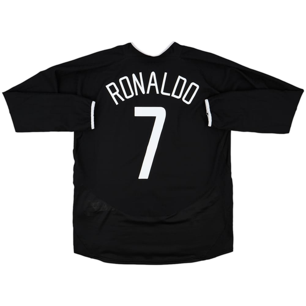 2003-05 Manchester United Away L/S Shirt Ronaldo #7 - 7/10 - (L)
