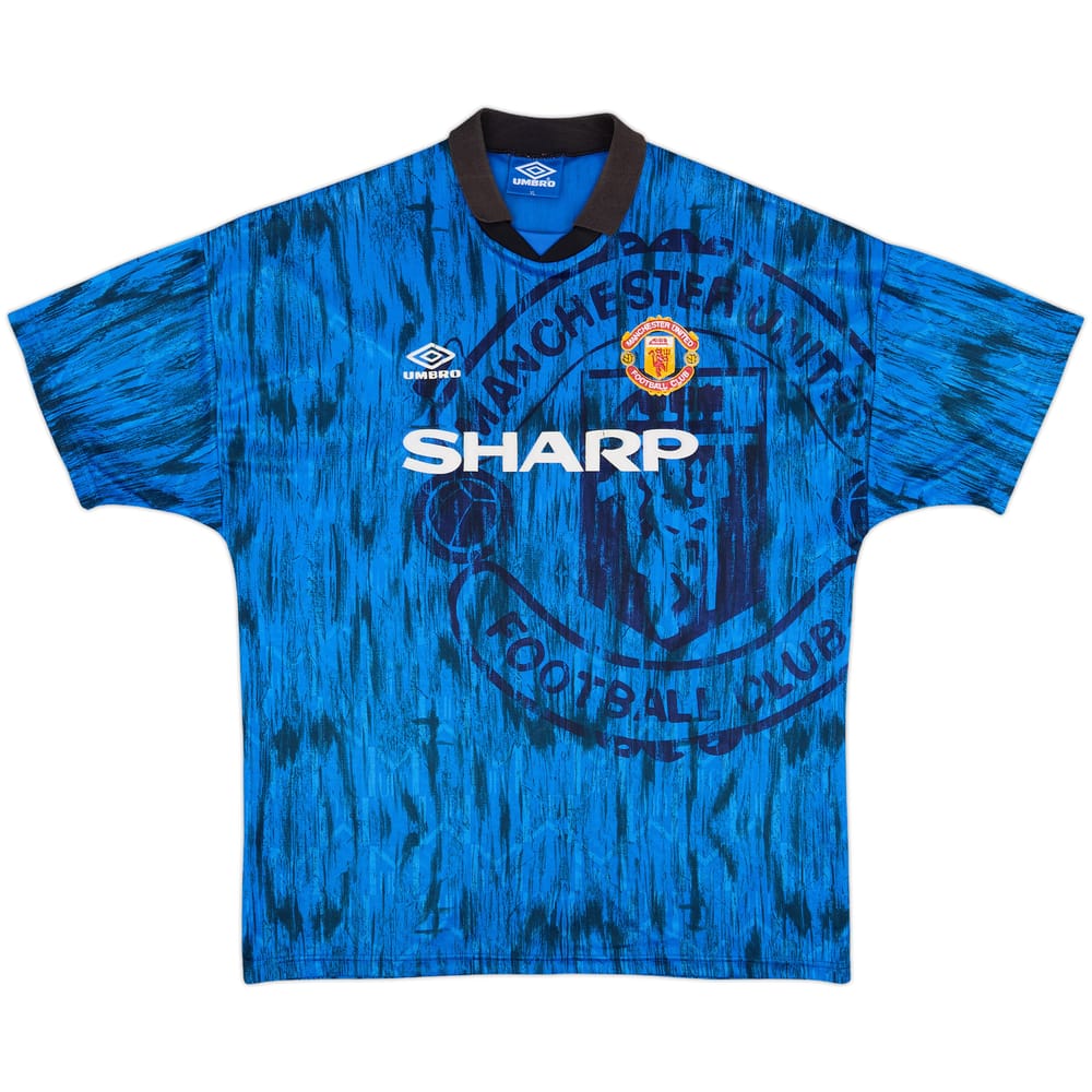 1992-93 Manchester United Away Shirt - 8/10 - (XL)