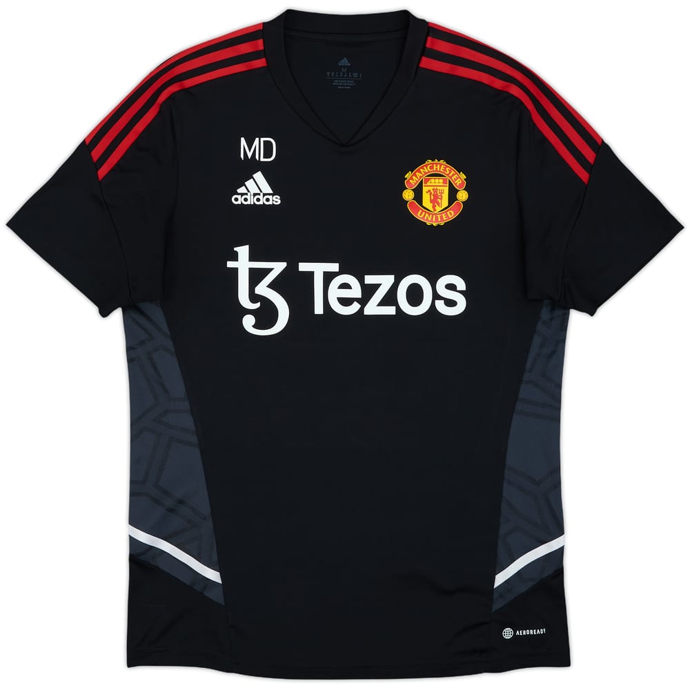2022-23 Manchester United Staff Issue adidas Training Shirt MD - 9/10 - (M)
