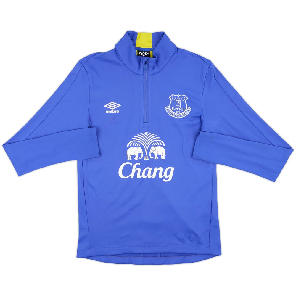 2015-16 Everton Umbro 1/4 Zip Drill Top - 6/10 - (S)
