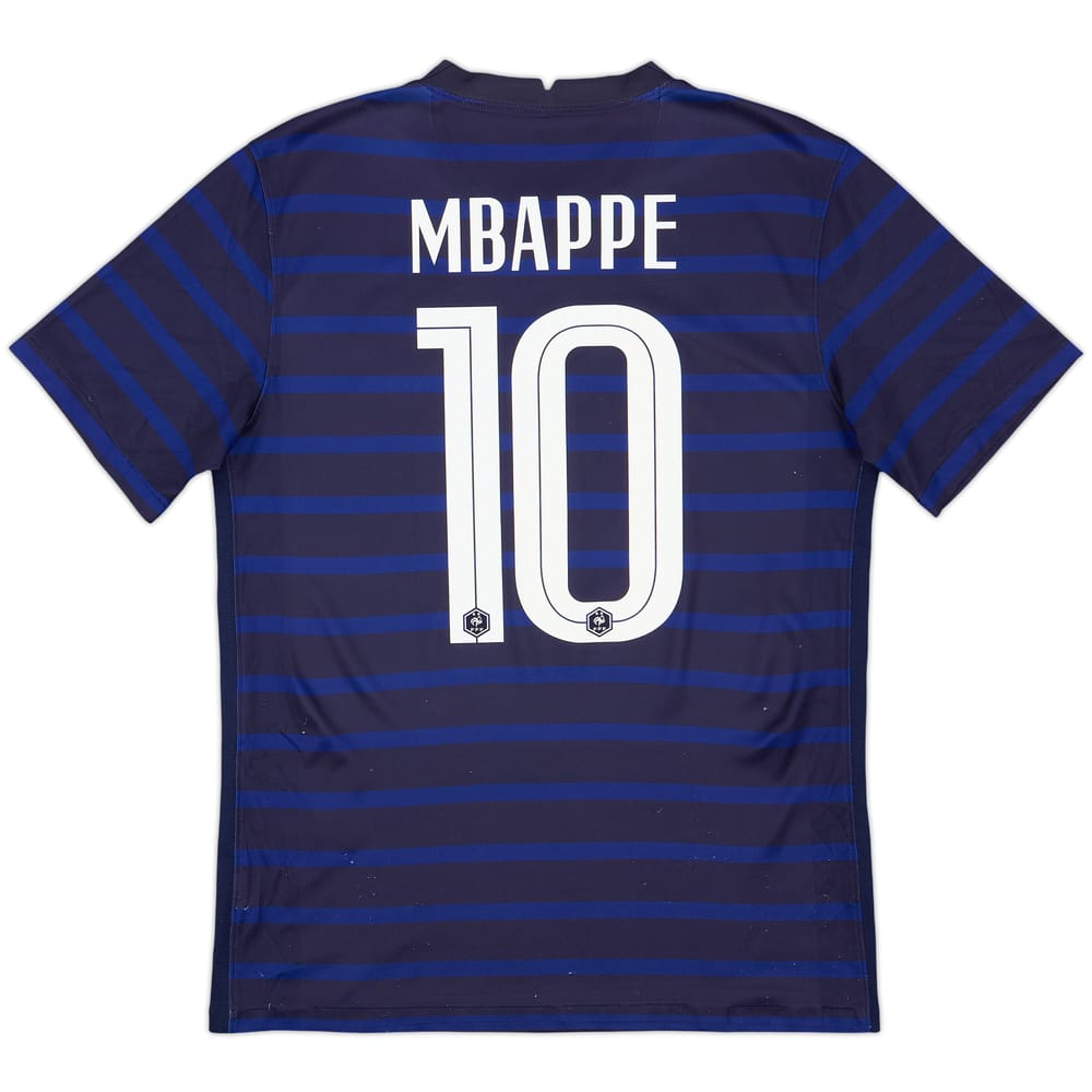 2020-21 France Home Shirt Mbappe #10 - 7/10 - (M)