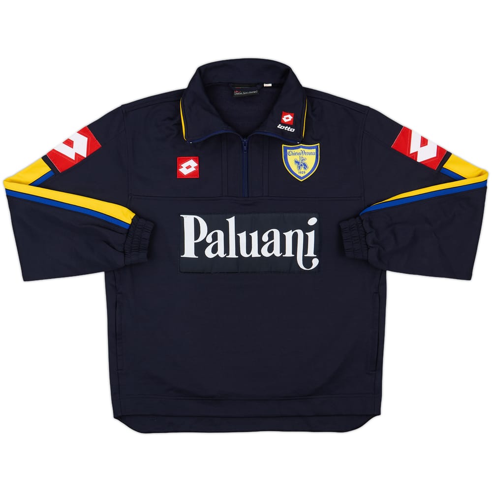 2005-06 Chievo Verona Lotto 1/4 Zip Training Top - 9/10 - (S)