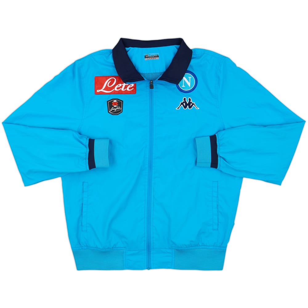 2015-16 Napoli Kappa Track Jacket - 8/10 - (L)