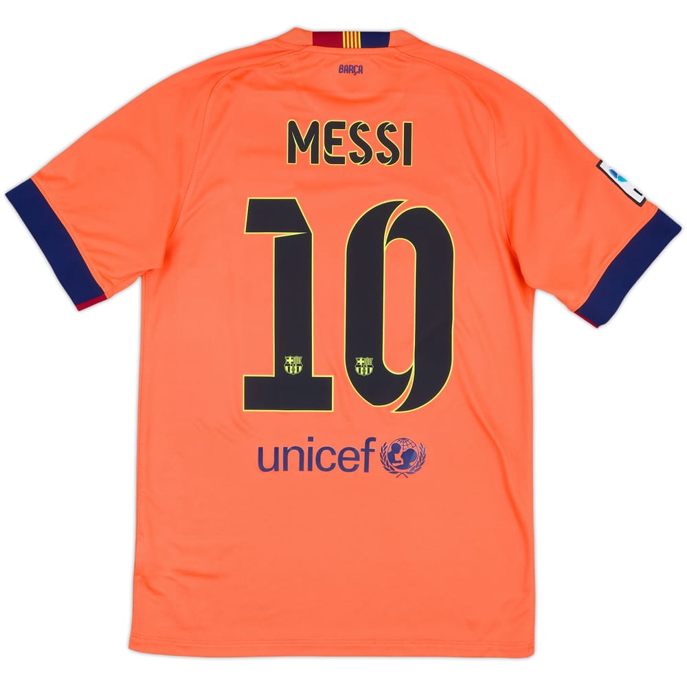 2014-15 Barcelona Away Shirt Messi #10 - 6/10 - (S)