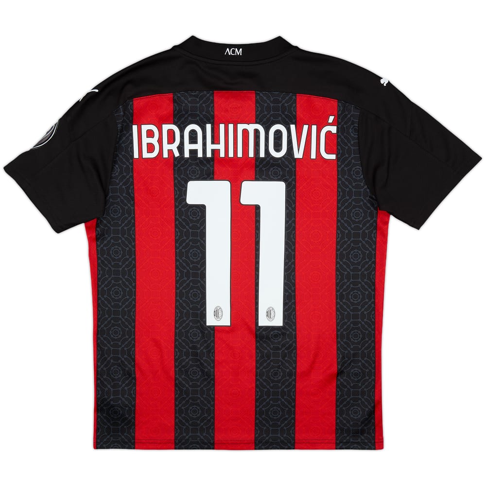 2020-21 AC Milan Home Shirt Ibrahimovic #11 - 10/10 - (M)