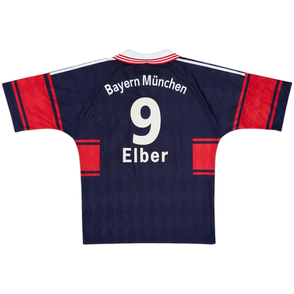 1997-99 Bayern Munich Home Shirt Elber #9 - 8/10 - (S)