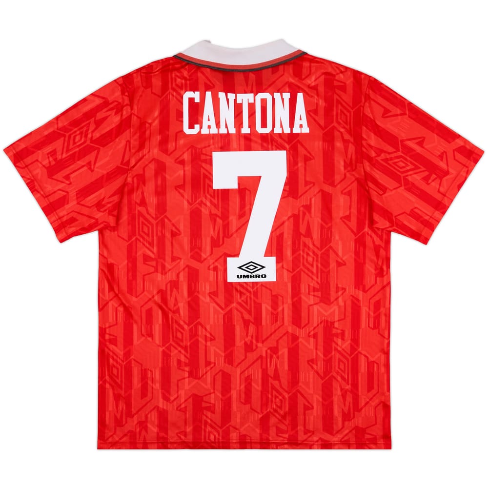 1992-94 Manchester United Home Shirt Cantona #7 - 8/10 - (XL)