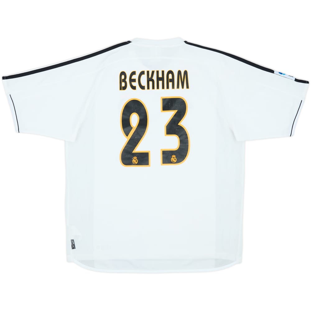 2003-04 Real Madrid Home Shirt Beckham #23 - 7/10 - (L)