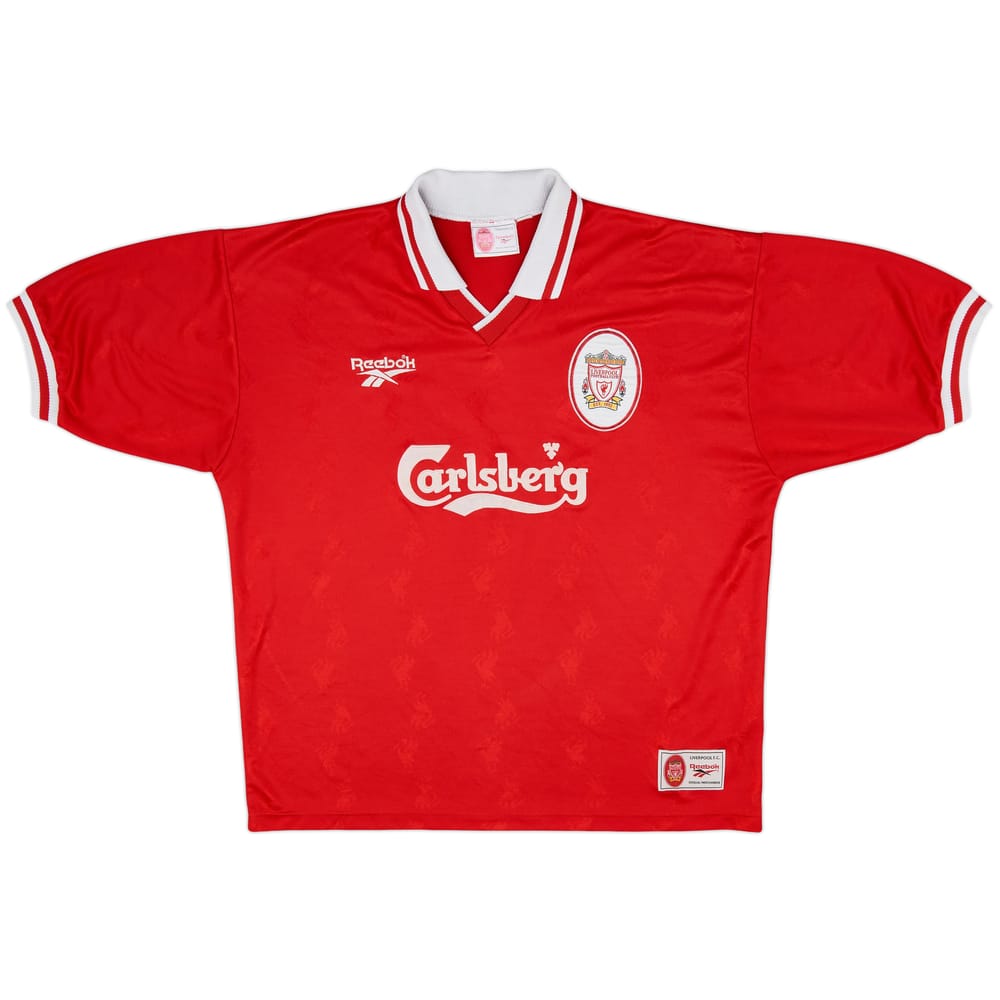 1996-98 Liverpool Home Shirt #7 - 6/10 - (XL)