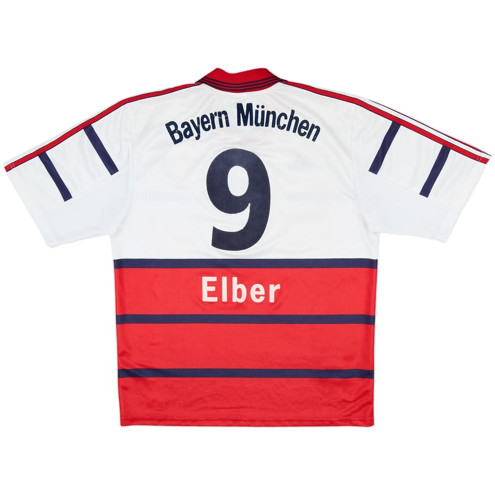1998-00 Bayern Munich Away Shirt Elber #9 - 7/10 - (M)
