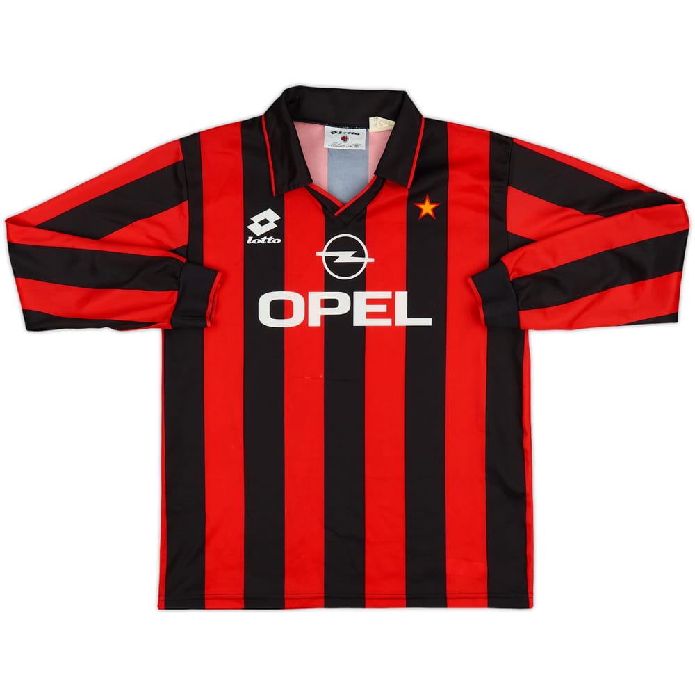 1995-96 AC Milan Home Shirt - 8/10 - (XL.Boys)