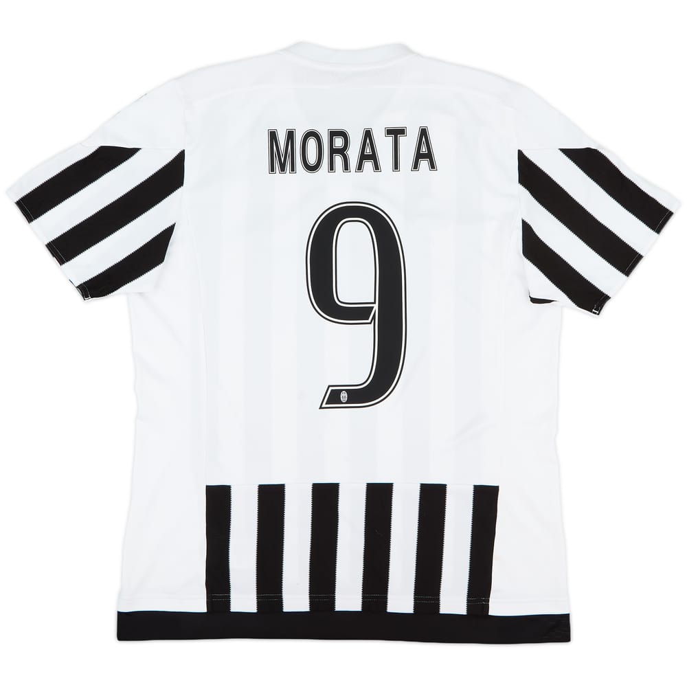 2015-16 Juventus Home Shirt Morata #9 - 7/10 - (L)