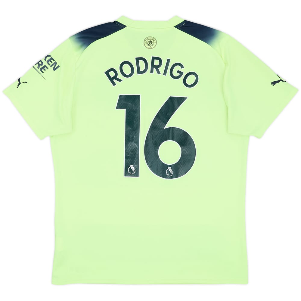 2022-23 Manchester City Third Shirt Rodrigo #16 - 7/10 - (L)