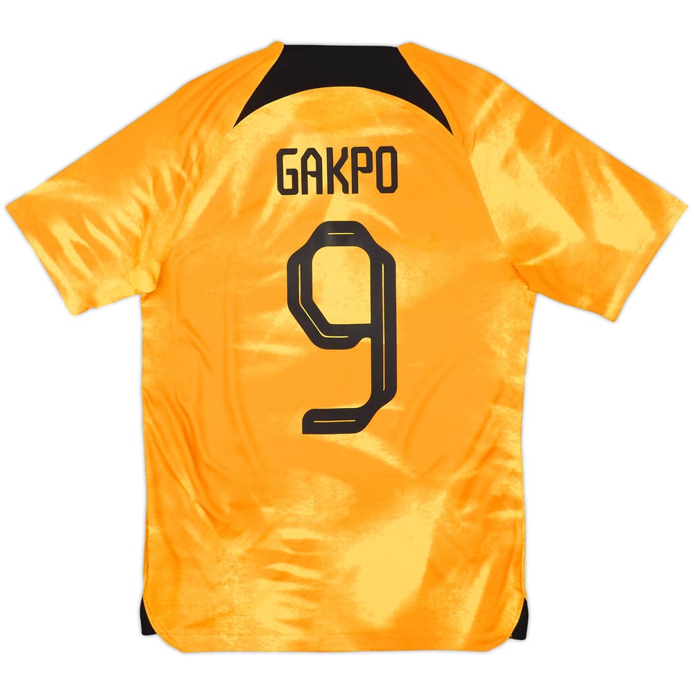 2022-23 Netherlands Home Shirt Gakpo #9 - 10/10 - (S)