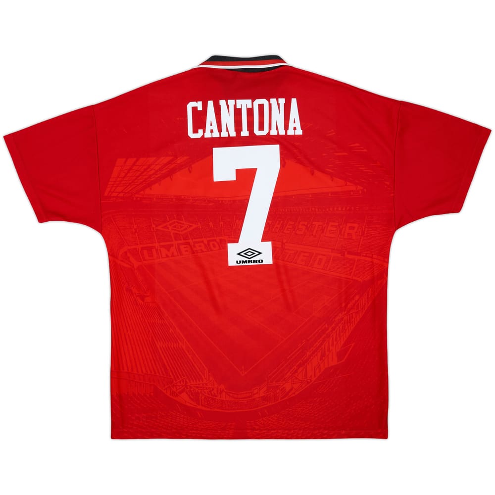 1994-96 Manchester United Home Shirt Cantona #7 - 10/10 - (XL)