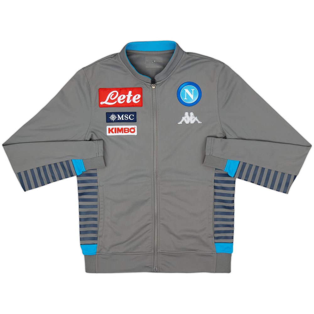 2019-20 Napoli Kappa Hooded Track Jacket - 8/10 - (S)