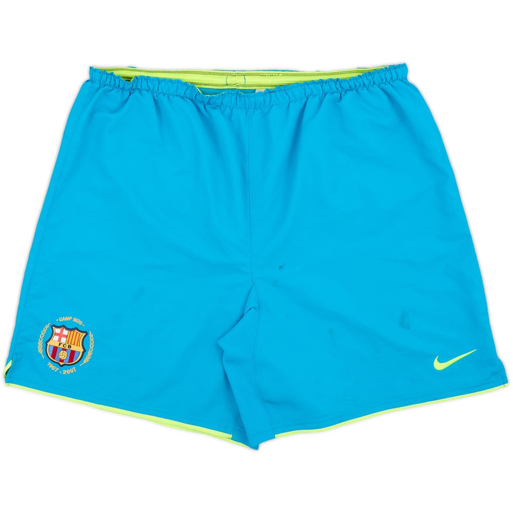 2007-08 Barcelona Away Shorts - 6/10 - (XL)