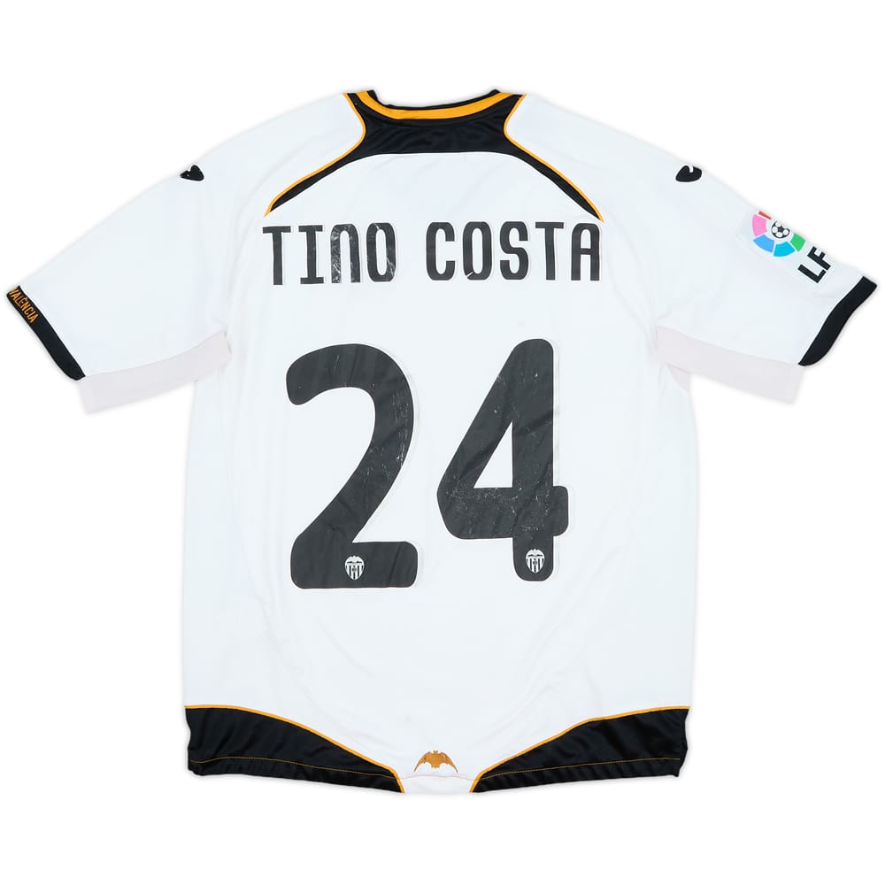 2011-12 Valencia Home Shirt Tino Costa #24 - 5/10 - (M)
