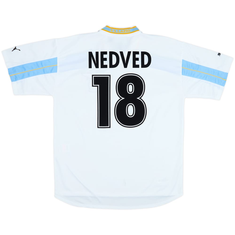 1999-00 Lazio Centenary Home Shirt Nedved #18 - 6/10 - (XXL)