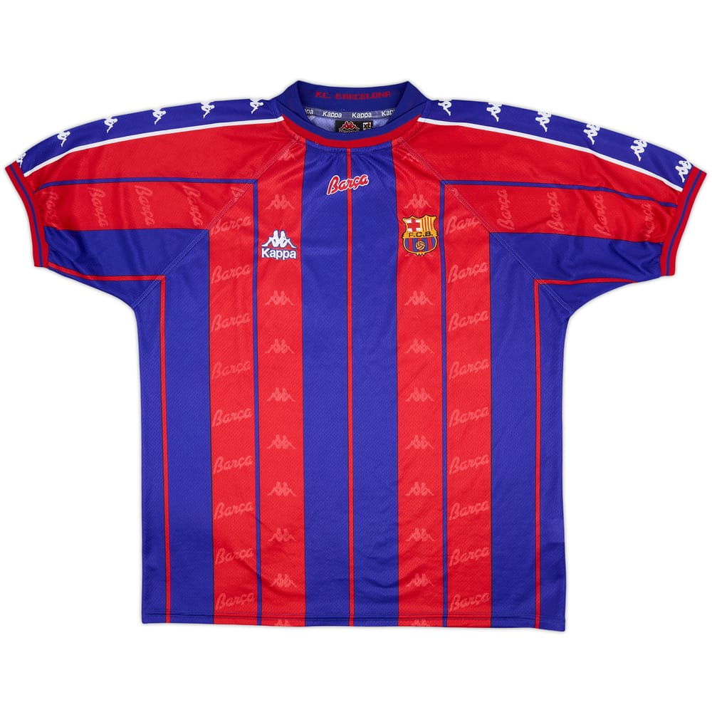 1997-98 Barcelona Home Shirt - 9/10 - (XL)