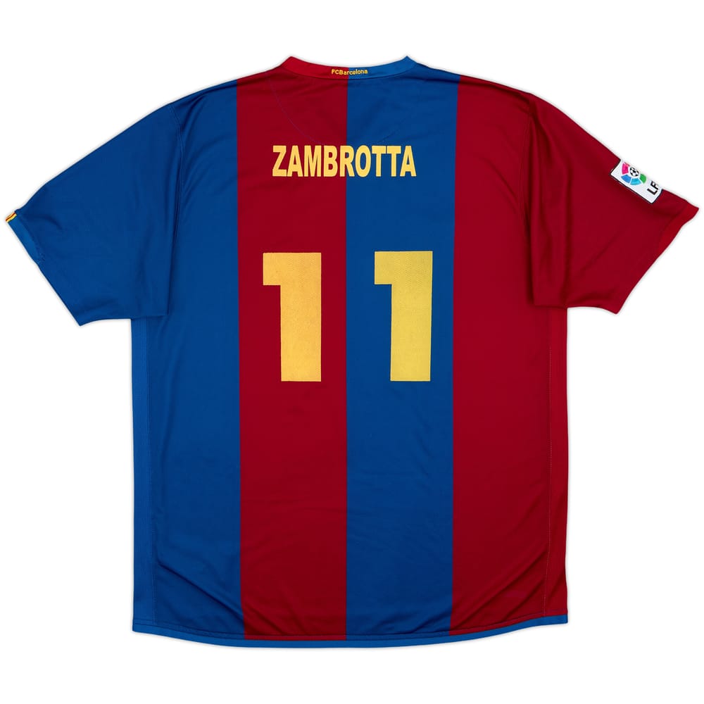 2006-07 Barcelona Home Shirt Zambrotta #11 - 6/10 - (XL)