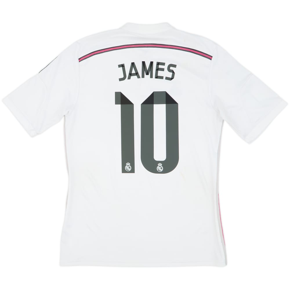 2014-15 Real Madrid Home Shirt James #10 - 6/10 - (M)