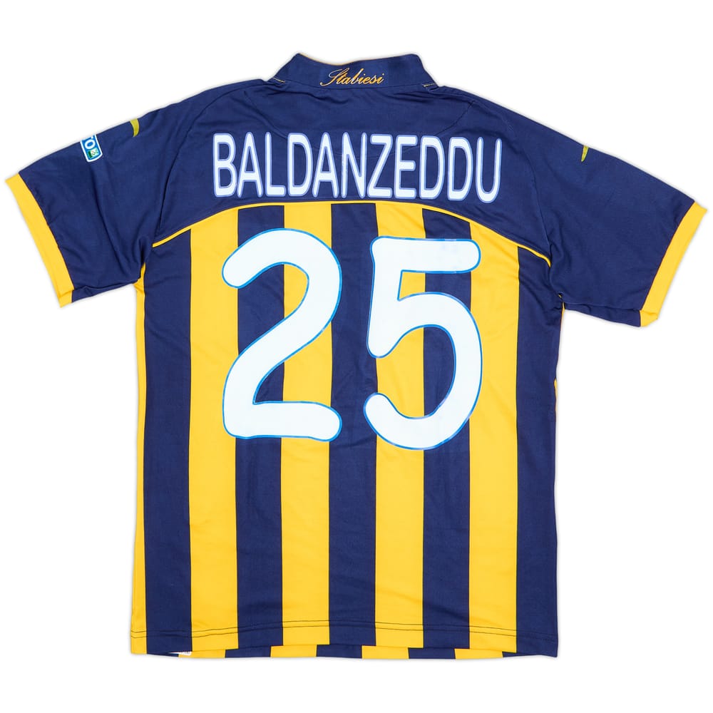 2012-13 Juve Stabia Match Issue Home Shirt Baldanzeddu #25