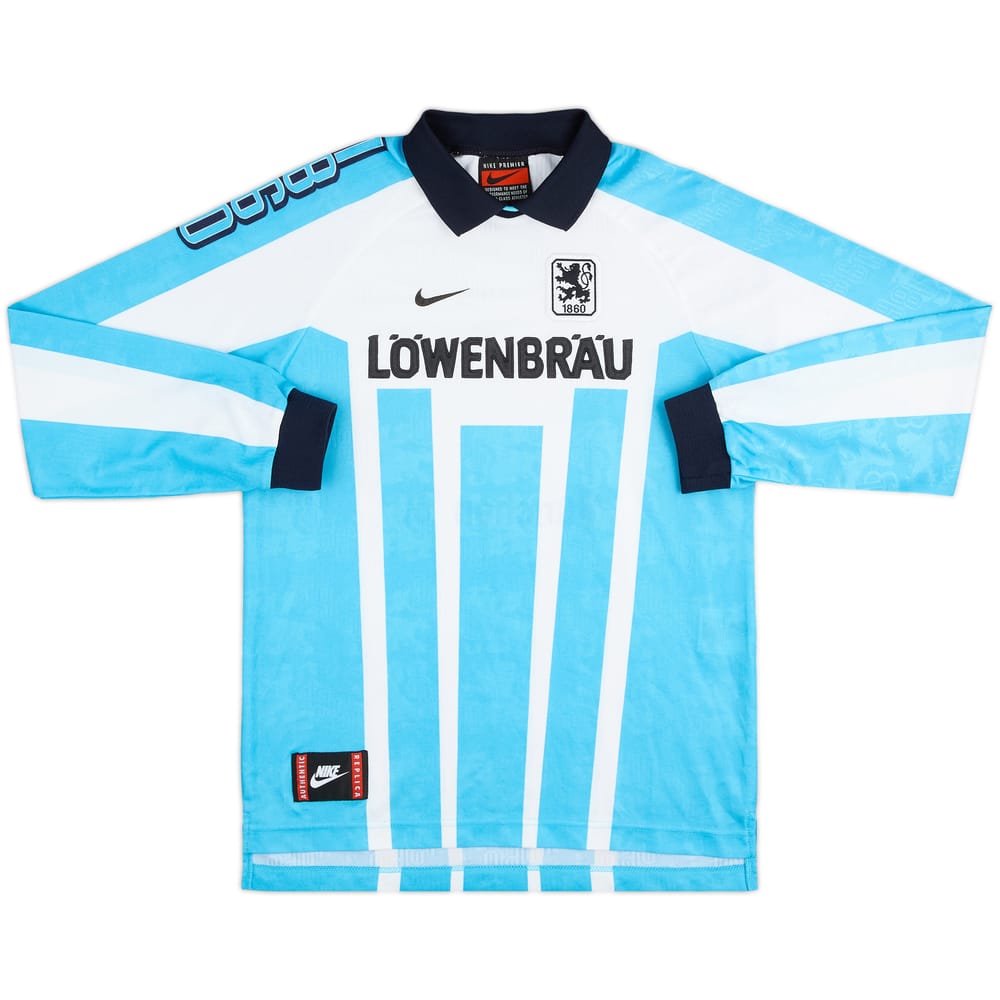1996-97 1860 Munich Home L/S Shirt - 7/10 - (15-16 Years)