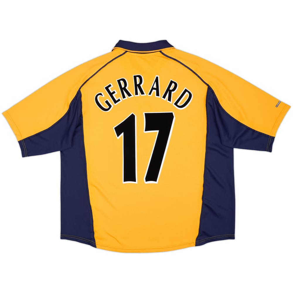 Camiseta de visitante del Liverpool 2000-02 Gerrard #17 - 6/10 - (XL)