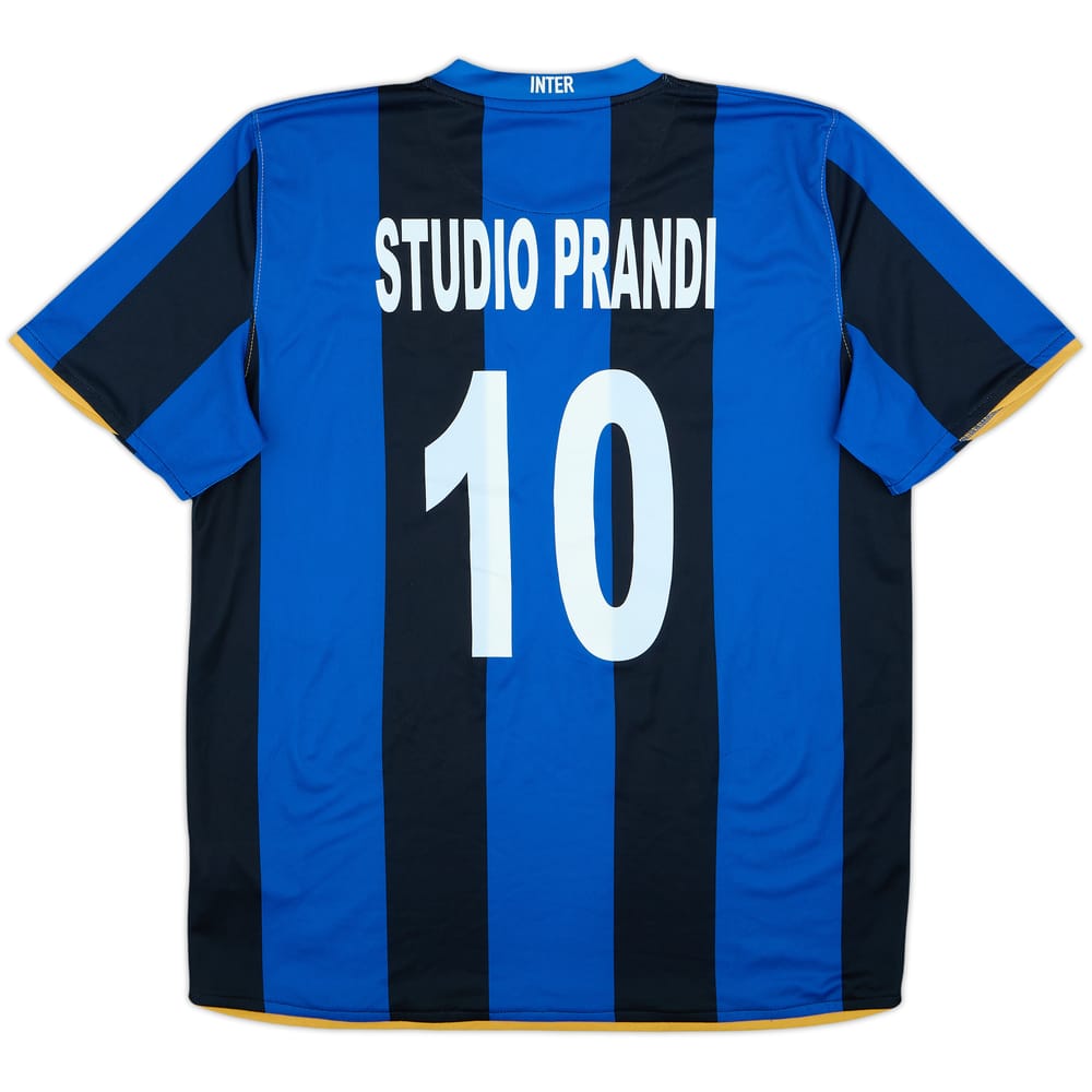 2008-09 Inter Milan Home Shirt Studio Prandi #10 - 6/10 - (L)