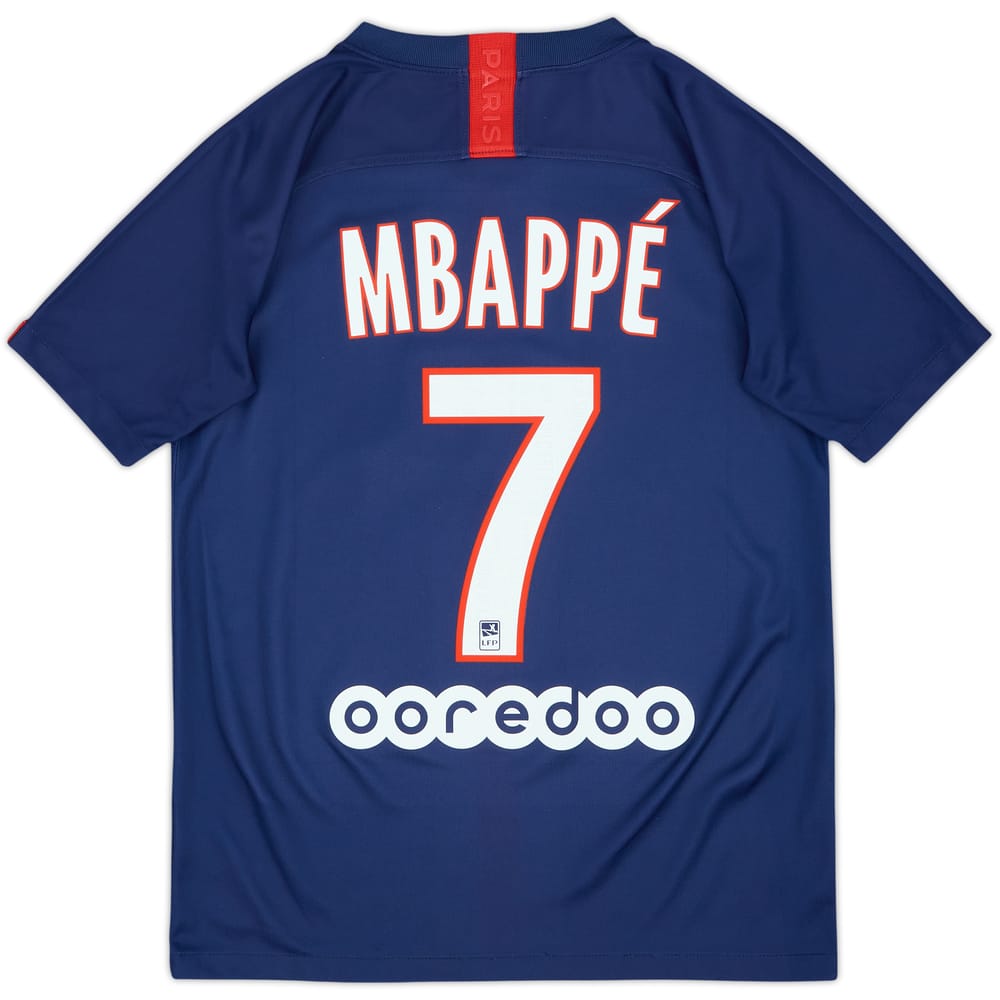 2019-20 Paris Saint-Germain Home Shirt Mbappe #7 - 8/10 - (14-16 Years)