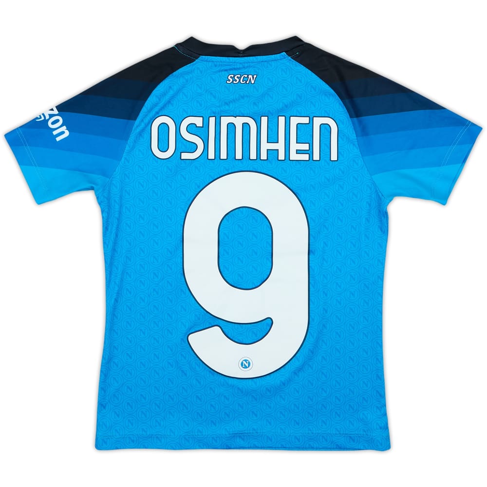2022-23 Napoli Home Shirt Osimhen #9 - 6/10 - (7-8 Years)